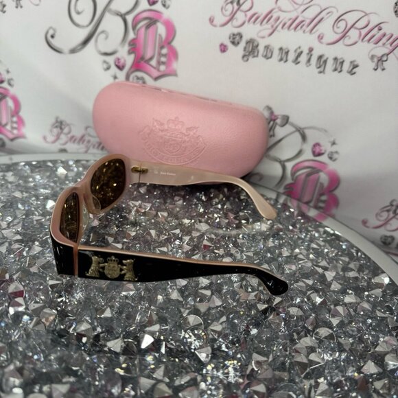 Juicy Couture sunglasses with case Brown Sunglasses Scottie dog logo cute y2k - Picture 4 of 16